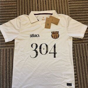 Nike White FC Barcelona Lamine Yamal Jersey